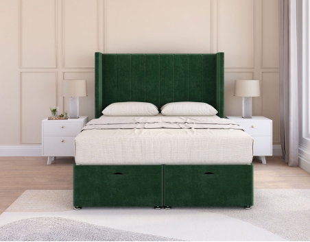 Falcon Ottoman Bed | Modern, Plush Storage Bed | Sloomy