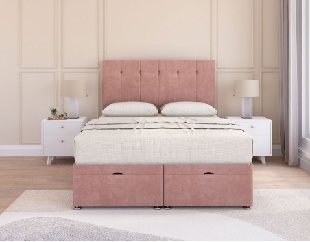Highbury Ottoman Bed | Modern Panelling with Storage | Sloomy
